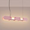 Suspensions Acier Rose LED 1 Chain