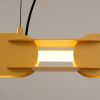 Suspensions Acier Jaune LED 1 Chain