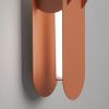 Appliques murales Acier Ocre Rouge LED 1 Chain