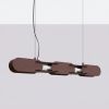 Suspensions Acier Marron LED 1 Chain
