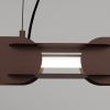 Suspensions Acier Marron LED 1 Chain