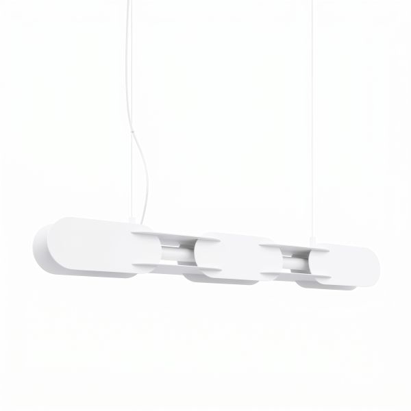 Suspensions Acier Blanc LED 1 Chain