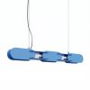 Suspensions Acier Bleu LED 1 Chain
