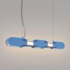 Suspensions Acier Bleu LED 1 Chain