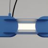 Suspensions Acier Bleu LED 1 Chain