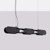 Suspensions Acier Noir LED 1 Chain