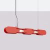 Suspensions Acier Rouge LED 1 Chain