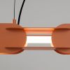Suspensions Acier Ocre Rouge LED 1 Chain