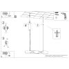Suspensions Acier Sauge LED 1 Chain