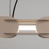 Suspensions Acier Taupe LED 1 Chain