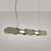 Suspensions Acier Vert Olive LED 1 Chain