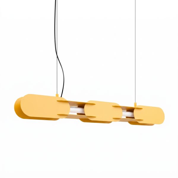 Suspensions Acier Jaune LED 1 Chain