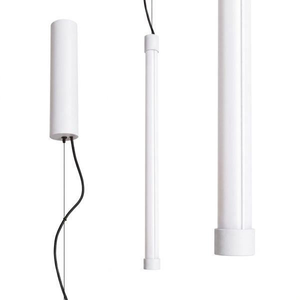 Suspensions Acier Blanc LED 1 Trang