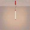 Suspensions Acier Rouge LED 1 Trang