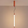 Suspensions Acier Ocre Rouge LED 1 Trang