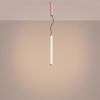 Suspensions Acier Rose LED 1 Trang