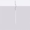 Suspensions Acier Blanc LED 1 Trang