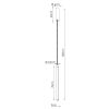 Suspensions Acier Bordeaux LED 1 Trang
