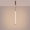 Suspensions Acier Rouge LED 1 Trang
