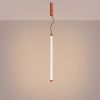 Suspensions Acier Ocre Rouge LED 1 Trang