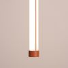 Suspensions Acier Ocre Rouge LED 1 Trang