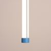 Suspensions Acier Bleu LED 1 Trang