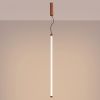Suspensions Acier Ocre Rouge LED 1 Trang