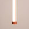 Suspensions Acier Ocre Rouge LED 1 Trang