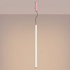 Suspensions Acier Rose LED 1 Trang