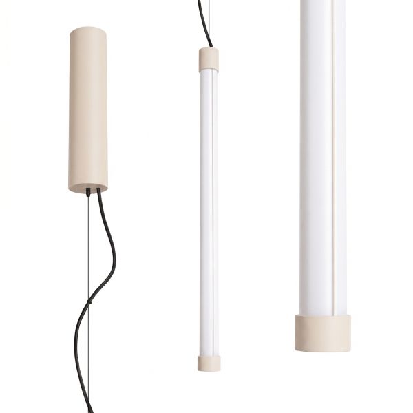 Suspensions Acier Beige LED 1 Trang