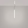 Suspensions Acier Blanc LED 1 Trang