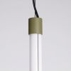 Suspensions Acier Vert Olive LED 1 Trang
