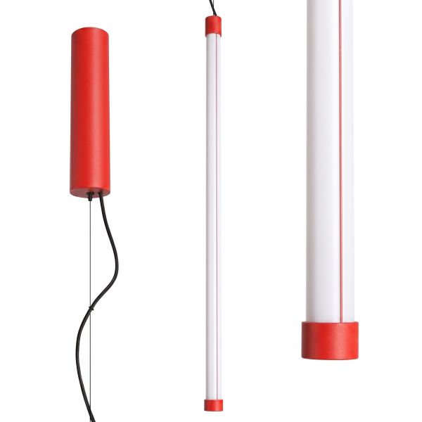 Suspensions Acier Rouge LED 1 Trang