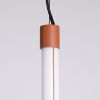 Suspensions Acier Ocre Rouge LED 1 Trang