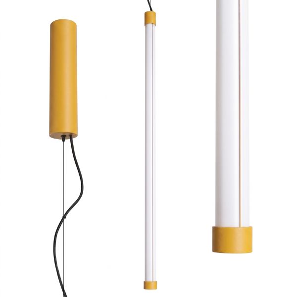 Suspensions Acier Jaune LED 1 Trang