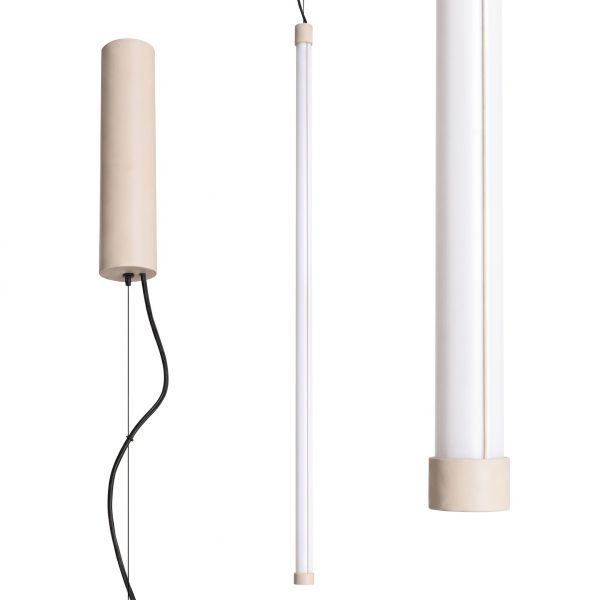 Suspensions Acier Beige LED 1 Trang