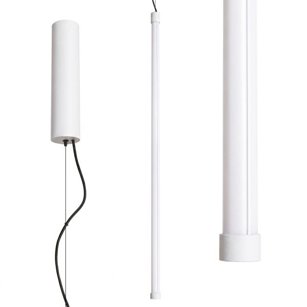Suspensions Acier Blanc LED 1 Trang