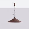 Suspensions Acier Marron LED 1 Fint