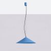 Suspensions Acier Bleu LED 1 Fint