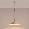 Suspensions Acier Taupe LED 1 Fint