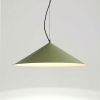Suspensions Acier Vert Olive LED 1 Fint