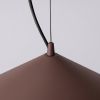 Suspensions Acier Marron LED 1 Fint