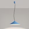 Suspensions Acier Bleu LED 1 Fint