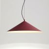Suspensions Acier Bordeaux LED 1 Fint