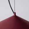 Suspensions Acier Bordeaux LED 1 Fint
