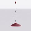 Suspensions Acier Bordeaux LED 1 Fint