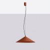 Suspensions Acier Ocre Rouge LED 1 Fint