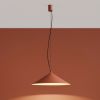 Suspensions Acier Ocre Rouge LED 1 Fint