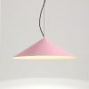 Suspensions Acier Rose LED 1 Fint
