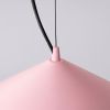 Suspensions Acier Rose LED 1 Fint
